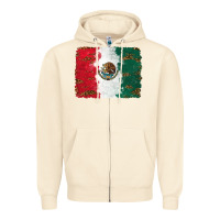Sandshell Mexican Flag With Leopard Zipper Hoodie - RanaPortraitStore