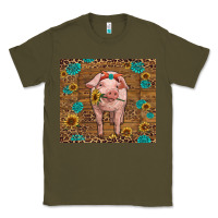 Army Green baby pig Classic Tee - RanaPortraitStore