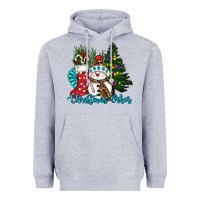 Heather Grey christmas vibes Heavyweight Hoodie - RanaPortraitStore