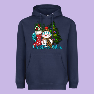 Christmas Vibes Heavyweight Hoodie Designed By Ranaportraitstore