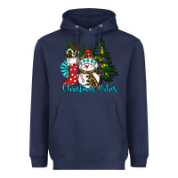 Navy christmas vibes Heavyweight Hoodie - RanaPortraitStore