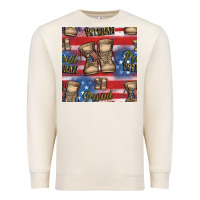Sandshell proud veteran seamless pattern Premium Sweatshirt - HRA Design Shop