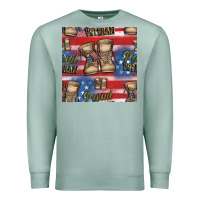 Proud Veteran Seamless Pattern Premium Sweatshirt | Teevron