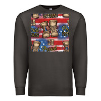 Smoke proud veteran seamless pattern Premium Sweatshirt - HRA Design Shop