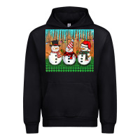 Black christmas snovman Urban Hoodie - BarkalooDesign