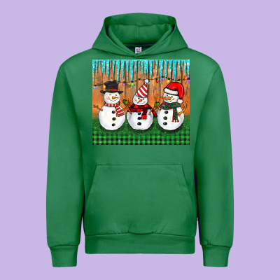 Christmas Snovman Urban Hoodie Designed By Barkaloodesign