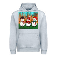 Heather Grey christmas snovman Urban Hoodie - BarkalooDesign