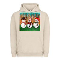 Pigment French Oak christmas snovman Urban Hoodie - BarkalooDesign