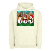 Pigment Pistachio christmas snovman Urban Hoodie - BarkalooDesign