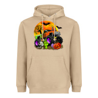 Mushroom halloween monster truck Heavyweight Hoodie - Zillion Design Studio