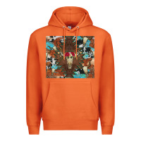 Western Floral Bullskull Cowhide And Leopard Premium Hoodie | Teevron