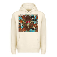 Tofu western floral bullskull cowhide and leopard Premium Hoodie - Artiststas