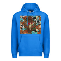 True Royal western floral bullskull cowhide and leopard Premium Hoodie - Artiststas