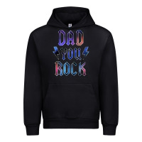 Black Dad You Rock Urban Hoodie - LillyAllenDesigns