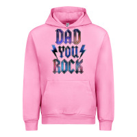 Fuchsia Pink Dad You Rock Urban Hoodie - LillyAllenDesigns