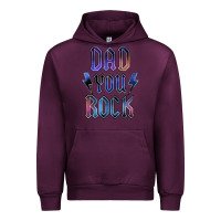 Mauve Wine Dad You Rock Urban Hoodie - LillyAllenDesigns