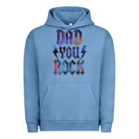Pigment Pebble Blue Dad You Rock Urban Hoodie - LillyAllenDesigns
