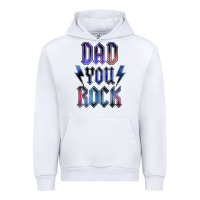 White Dad You Rock Urban Hoodie - LillyAllenDesigns