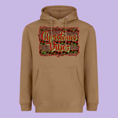 Christmas Vibes Heavyweight Hoodie Designed By Ranaportraitstore