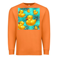 Carrot rubber duck seamless pattern Premium Sweatshirt - HRA Design Shop