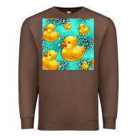 Chestnut rubber duck seamless pattern Premium Sweatshirt - HRA Design Shop