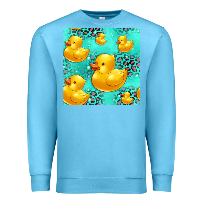 Rubber Duck Seamless Pattern Premium Sweatshirt by HRA Design Shop | Teevron