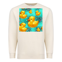 Sandshell rubber duck seamless pattern Premium Sweatshirt - HRA Design Shop