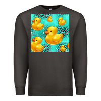 Smoke rubber duck seamless pattern Premium Sweatshirt - HRA Design Shop