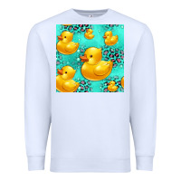 White rubber duck seamless pattern Premium Sweatshirt - HRA Design Shop