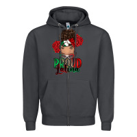 Smoke Proud Latina messy bun Zipper Hoodie - RanaPortraitStore