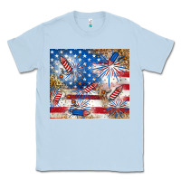 Dusty Blue American Classic Tee - RanaPortraitStore