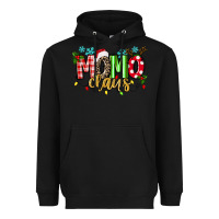 Black Momo Claus Heavyweight Hoodie - texasbilliewilder