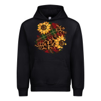 Black Christmas leopard sunflower Urban Hoodie - BarkalooDesign