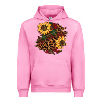 Fuchsia Pink Christmas leopard sunflower Urban Hoodie - BarkalooDesign