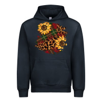 Navy Christmas leopard sunflower Urban Hoodie - BarkalooDesign
