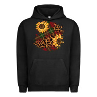Pigment Black Christmas leopard sunflower Urban Hoodie - BarkalooDesign