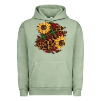 Pigment Oil Green Christmas leopard sunflower Urban Hoodie - BarkalooDesign