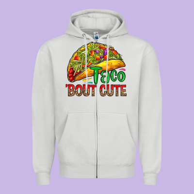 Zipper Hoodie Taco 'bout cute