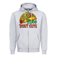 Heather Grey Taco 'bout cute Zipper Hoodie - RanaPortraitStore