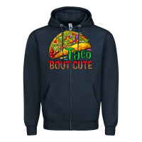 Navy Taco 'bout cute Zipper Hoodie - RanaPortraitStore