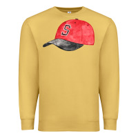 Antique Gold red softball cap fa element Premium Sweatshirt - FaDigitalArtStudio