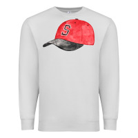 Dove Grey red softball cap fa element Premium Sweatshirt - FaDigitalArtStudio