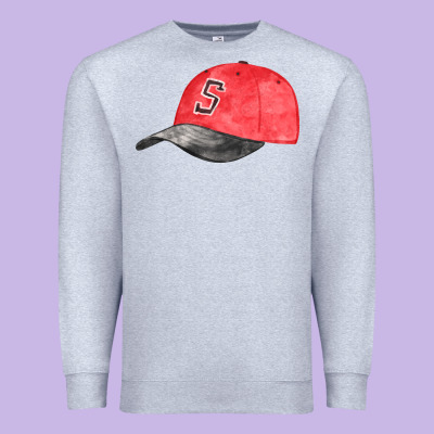 Red Softball Cap Fa Element Premium Sweatshirt Designed By Fadigitalartstudio