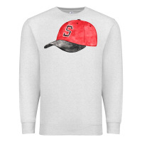 Oatmeal Heather red softball cap fa element Premium Sweatshirt - FaDigitalArtStudio