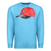 Ocean Blue red softball cap fa element Premium Sweatshirt - FaDigitalArtStudio