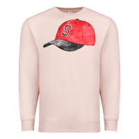Pale Pink red softball cap fa element Premium Sweatshirt - FaDigitalArtStudio