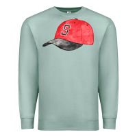 Seafoam red softball cap fa element Premium Sweatshirt - FaDigitalArtStudio