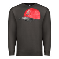 Smoke red softball cap fa element Premium Sweatshirt - FaDigitalArtStudio