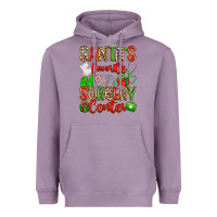 Lavender Santa's Favorite Surgery Center png sublimation de Heavyweight Hoodie - texasbilliewilder