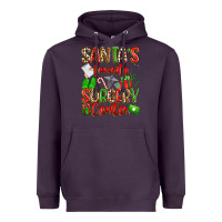 Plum Santa's Favorite Surgery Center png sublimation de Heavyweight Hoodie - texasbilliewilder